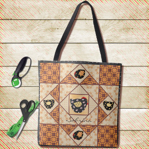 Land Chicks Quilt Block Tygkasse