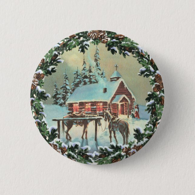 LAND CHURCH & WREATH by SHARON SHARPE Knapp (Framsida)