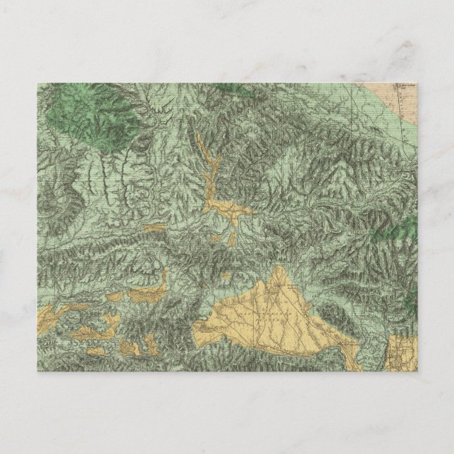 Land Classification Karta i Kalifornien Vykort (Framsida)