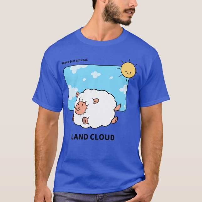 Land Cloud Söta Djur vintage T Shirt (Framsida)