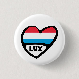 Land Code Flagga Heart LUX Knapp