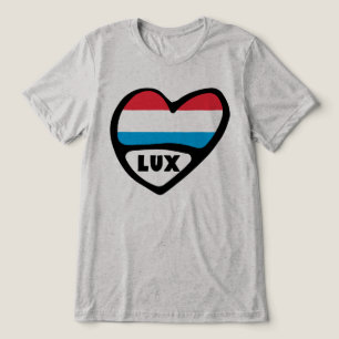 Land Code Flagga Heart LUX T Shirt