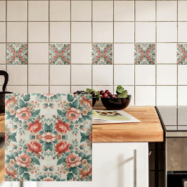 Land Cottage Blommigt Kakelplatta