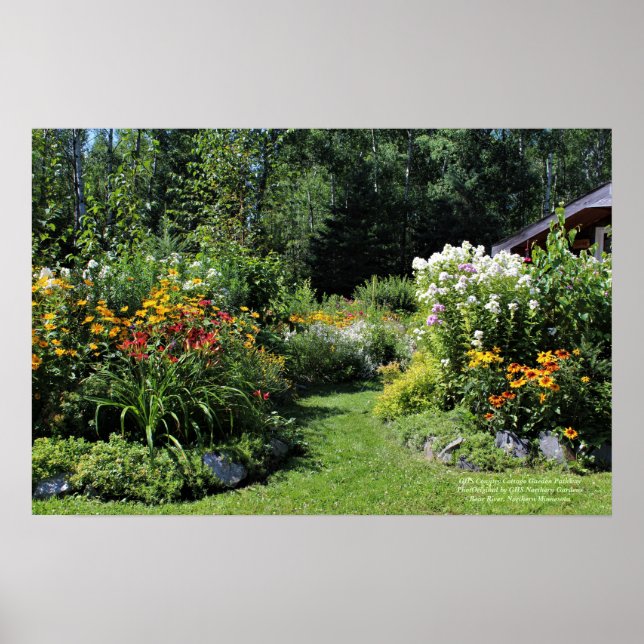 Land Cottage Garden Pathway Poster (Framsidan)