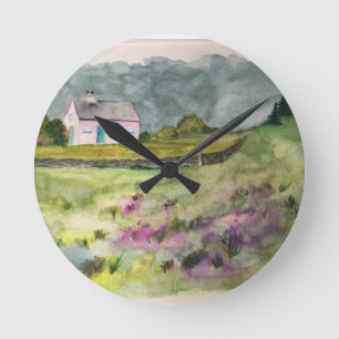 Land Cottage Rund Klocka