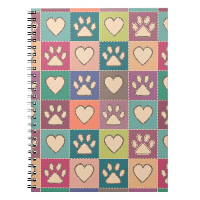 Land Cottage Tass avtryck och Hearts Anteckningsbok (Framsidan)