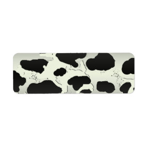 Land Cow Spot Returadress Etikett