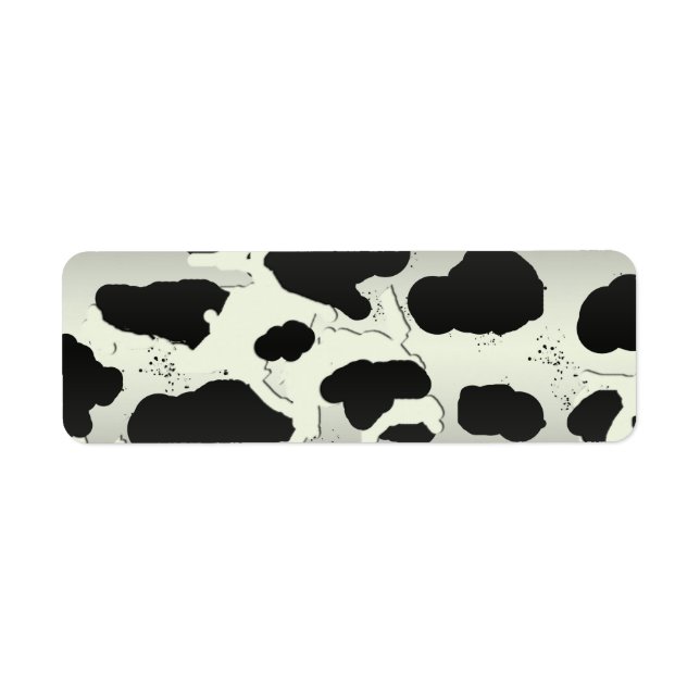 Land Cow Spot Returadress Etikett (Framsidan)