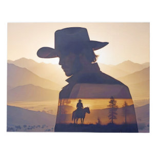Land Cowboy Äventyr utomhus, naturområde Anteckningsblock