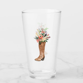 Land Cowboy Cowgirl Boot Bröllop Glaskopp