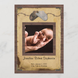 Land Cowboy Hats Photo Baby-meddelande Meddelande