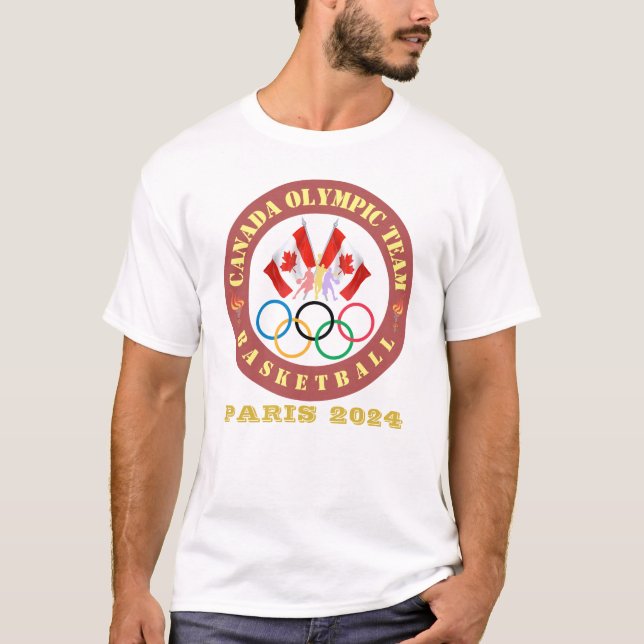 Land Customize (t.ex. Kanada) Olympic Team T Shirt (Framsida)