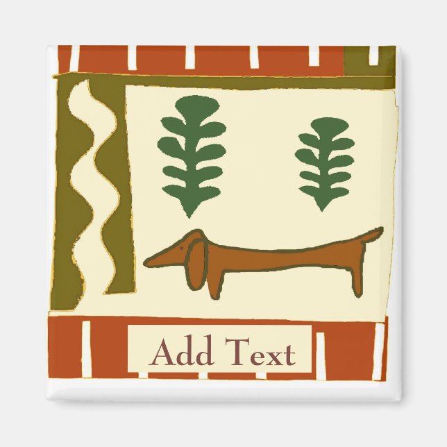 Land Dachshund Magnet (Framsidan)