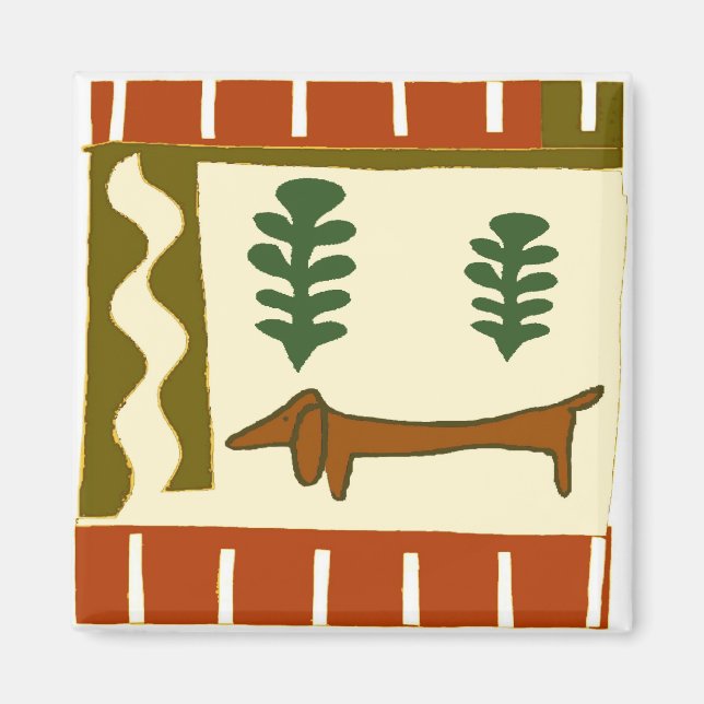 Land Dachshund Magnet (Framsidan)