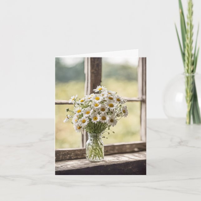 Land Daisy Bouquet Anteckningskort (Framsida)