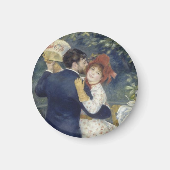 Land Dance - Renoir Impressionist Painting Magnet (Framsidan)