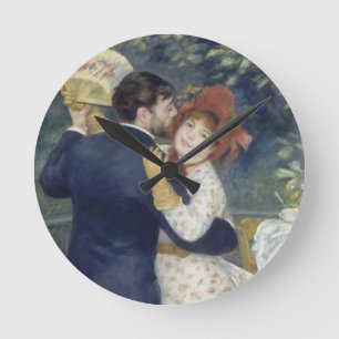 Land Dance - Renoir Impressionist Painting Rund Klocka