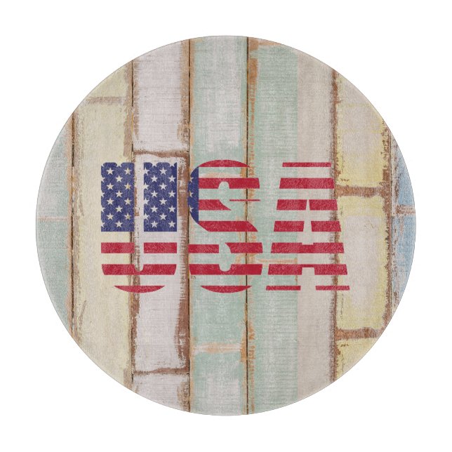 Land Distress USA flagga Cute Rustic Wood Barn (Framsidan)