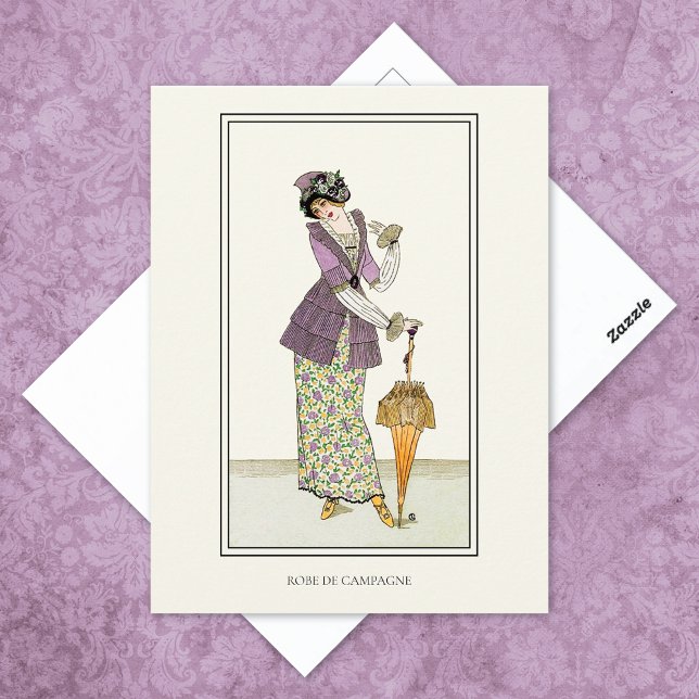 Land Dress Fransk Journal des Dames Vykort (Skapare uppladdad)