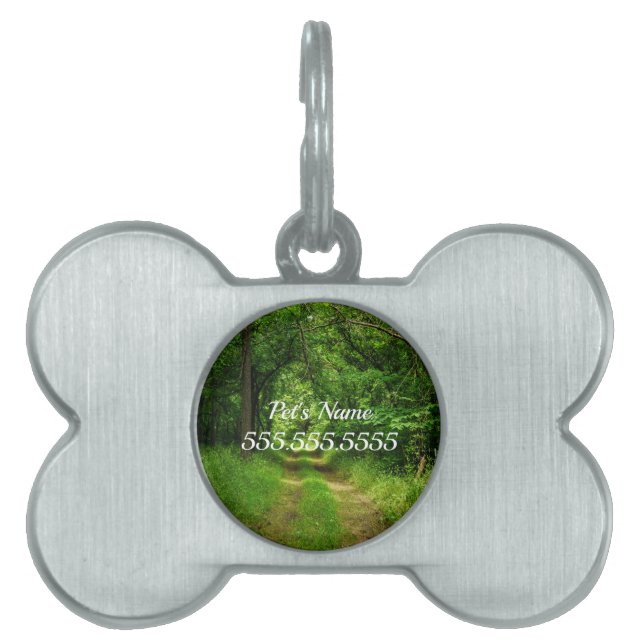Land Driveway Pet Namn bricka (Framsidan)