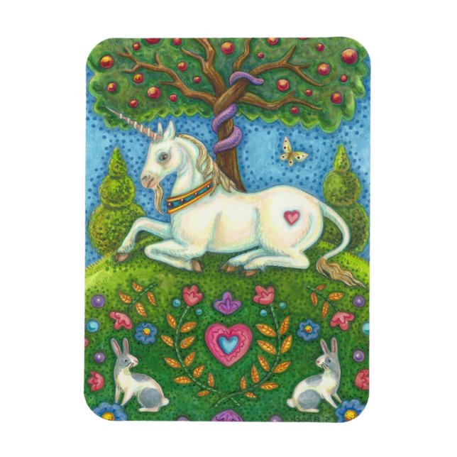 Land Eden Unicorn Serpent MAGNET (Vertikal)