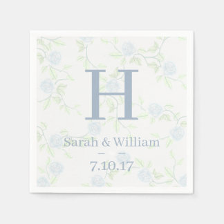 Land Elegant Light Blue Ro Bröllop Pappersservett