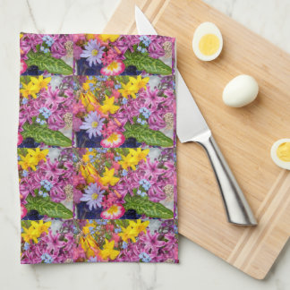Land Enkel Fransk, Blommönster Kökshandduk