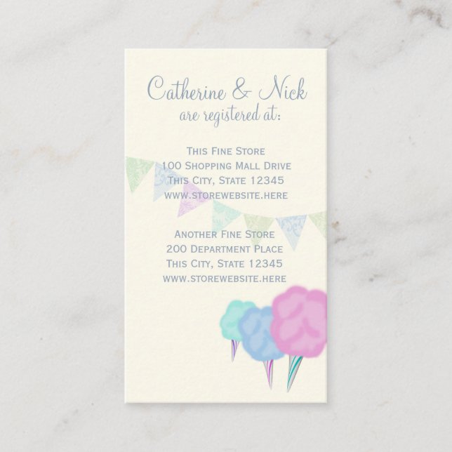 Land Fair and Cotton Candy Registry Card Tilläggskort (Framsida)