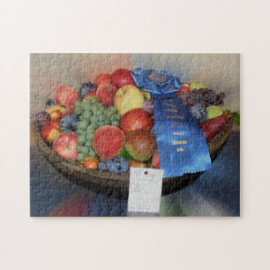 Land Fair Blue Ribbon Fruit Bowl Pussel