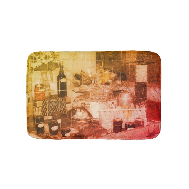 Land Fair Producer Partial Färg Vintage Badrumsmatta (Framsidan)