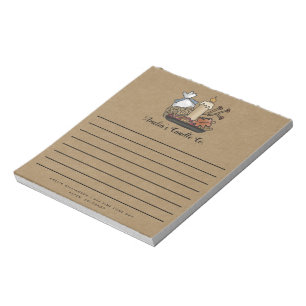 Land Fall Candles Kraft Anpassningsbar Note Pad Anteckningsblock