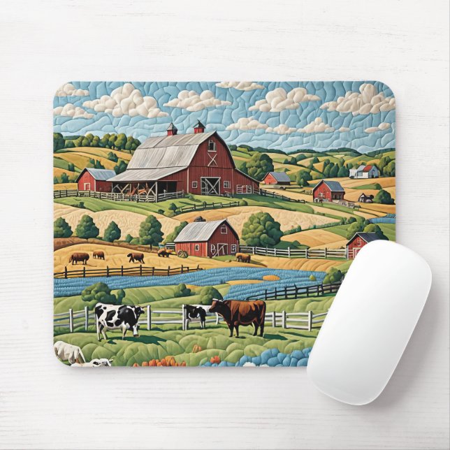 Land Farm Quilt Musmatta (Med mus)