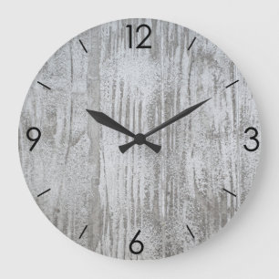 Land Farm Rustic Wood Planks Stor Klocka