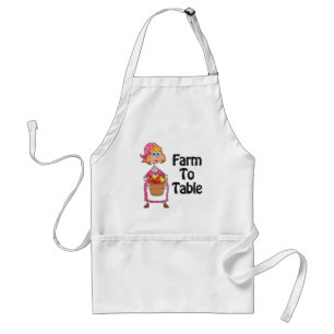 Land Farm Woman Apron Förkläde