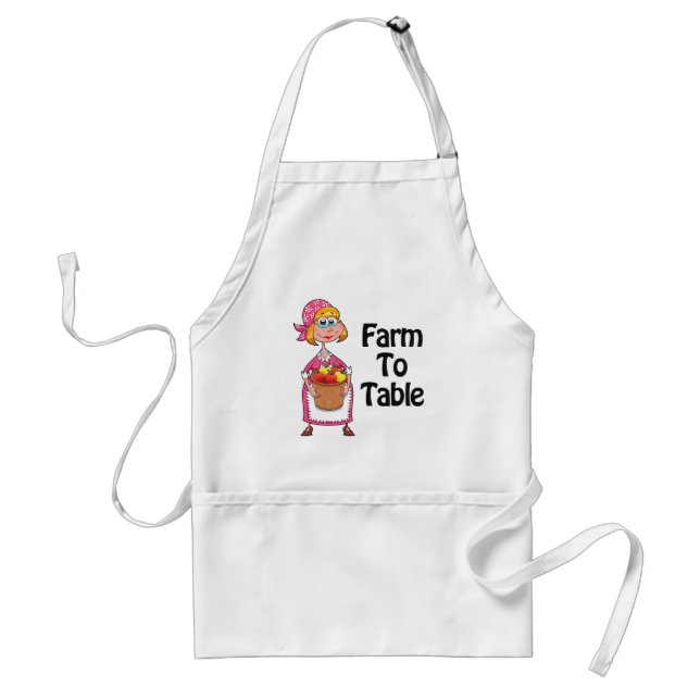 Land Farm Woman Apron Förkläde (Framsidan)