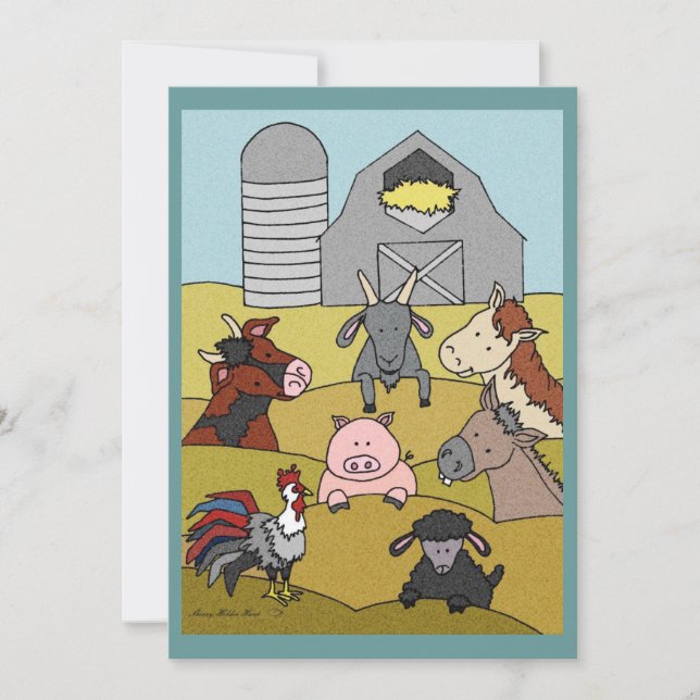 Land Farmlife 8 Inbjudningar (Framsida)