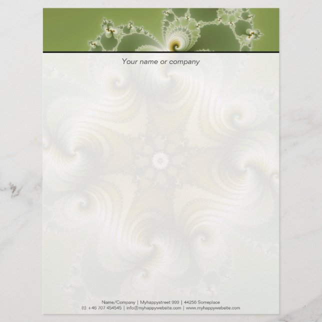 Land Fayre - Fractal Art Brevhuvud (Framsida)