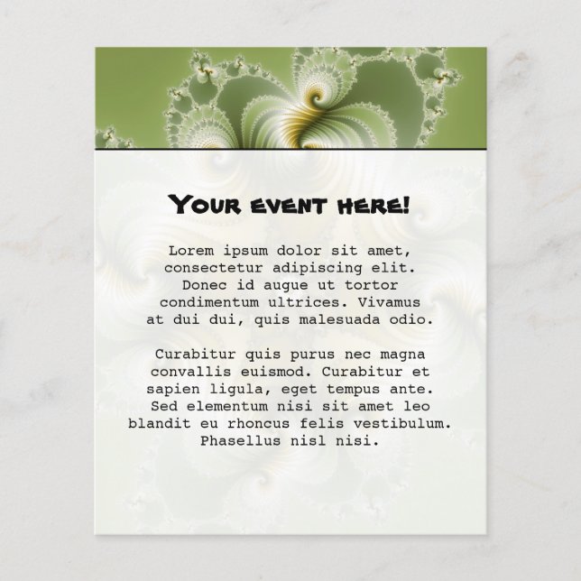 Land Fayre - Fractal Art Flygblad (Framsidan)