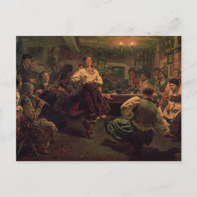 Land festival, 1881 vykort (Framsida)