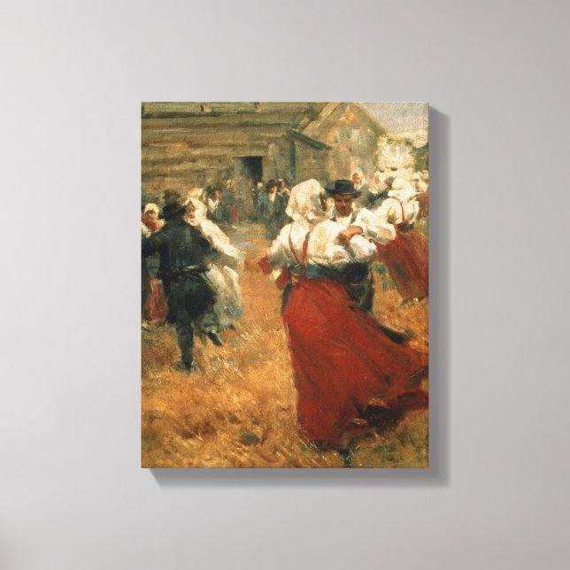 Land festival, 1890-talet canvastryck (Framsida)