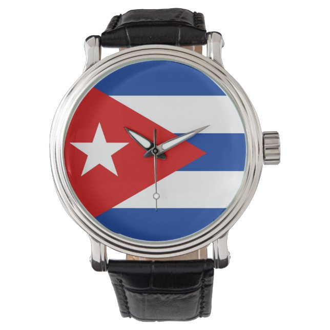 land flagga cuba armbandsur (Framsida)