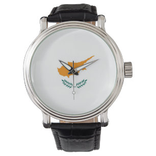 land flagga cyprus armbandsur