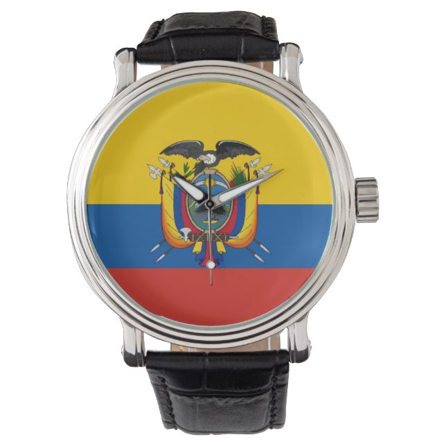 land flagga ecuador armbandsur (Framsida)