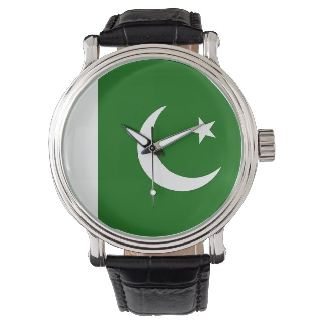 land flagga pakistan armbandsur (Framsida)