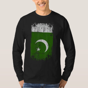 Land Flagga Souvenir Grunge Flagga Pakistan T Shirt