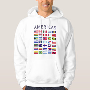Land Flaggor Americas Flaggor Amerika Hoodie
