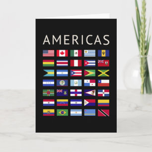 Land Flaggor Americas Flaggor Amerika Kort