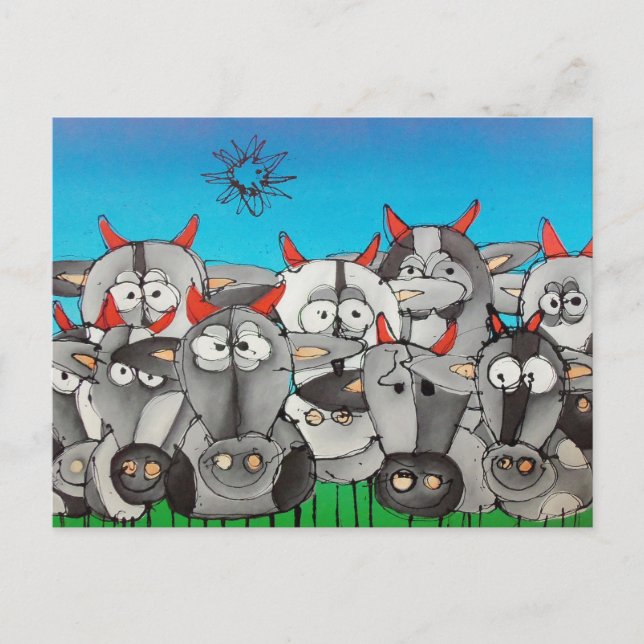 land flickor vykort (Framsida)