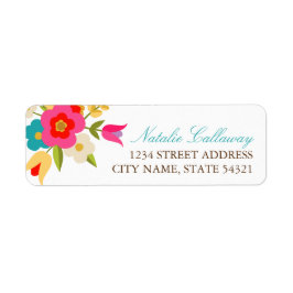 Land Flowers Bröllop Returetiketter Returadress Etikett