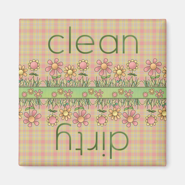 Land Flowers Dishwasher Magnet (Framsidan)